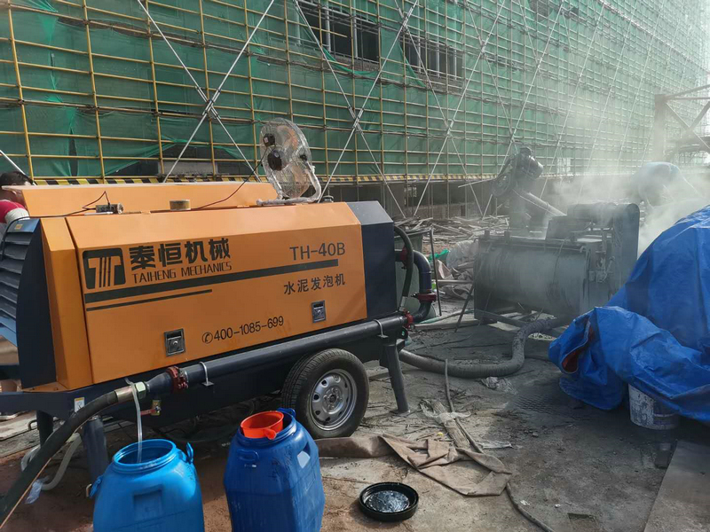 广州水泥发泡机填充工程